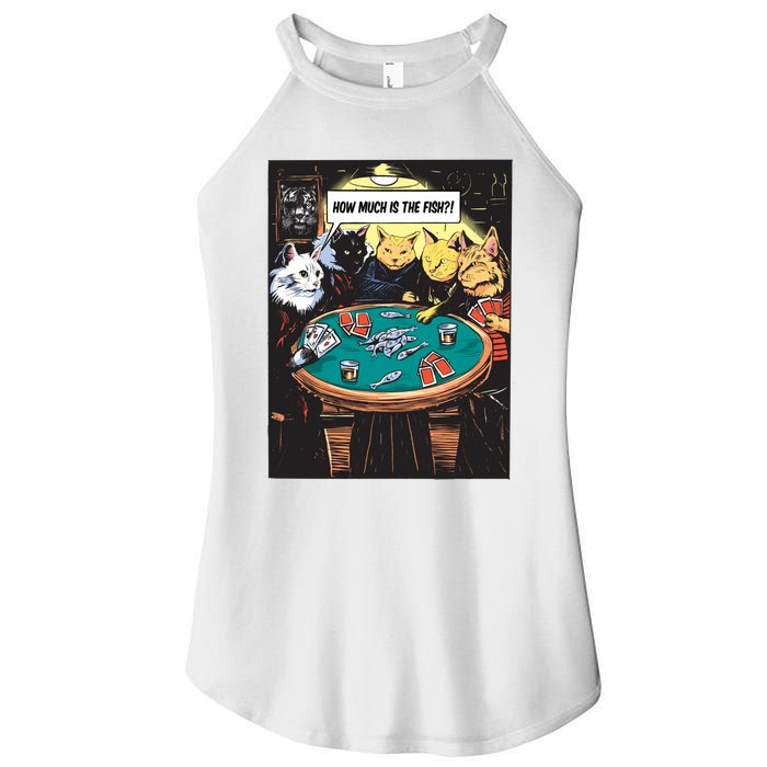 Vintage Poker Cats Women's Perfect Tri Rocker Tank