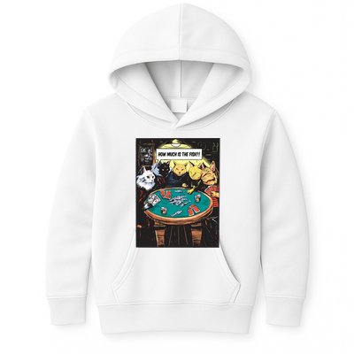 Vintage Poker Cats Kids Hoodie