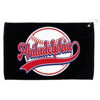 Vintage Philadelphia Cityscape Baseball Lover Player Fans Grommeted Golf Towel