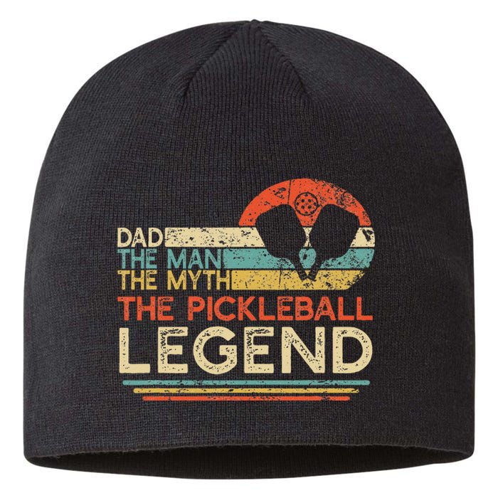 Vintage Pickleball Dad The Man The Myth The Legend Sustainable Beanie