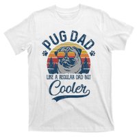 Vintage Pug Dad Like A Regular Dad But Cooler Funny T-Shirt