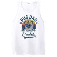 Vintage Pug Dad Like A Regular Dad But Cooler Funny PosiCharge Competitor Tank