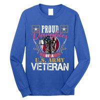 Vintage Proud Daughter Of A U S Army Veteran Gift Mom Dad Gift Long Sleeve Shirt