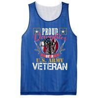 Vintage Proud Daughter Of A U S Army Veteran Gift Mom Dad Gift Mesh Reversible Basketball Jersey Tank