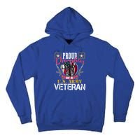 Vintage Proud Daughter Of A U S Army Veteran Gift Mom Dad Gift Tall Hoodie