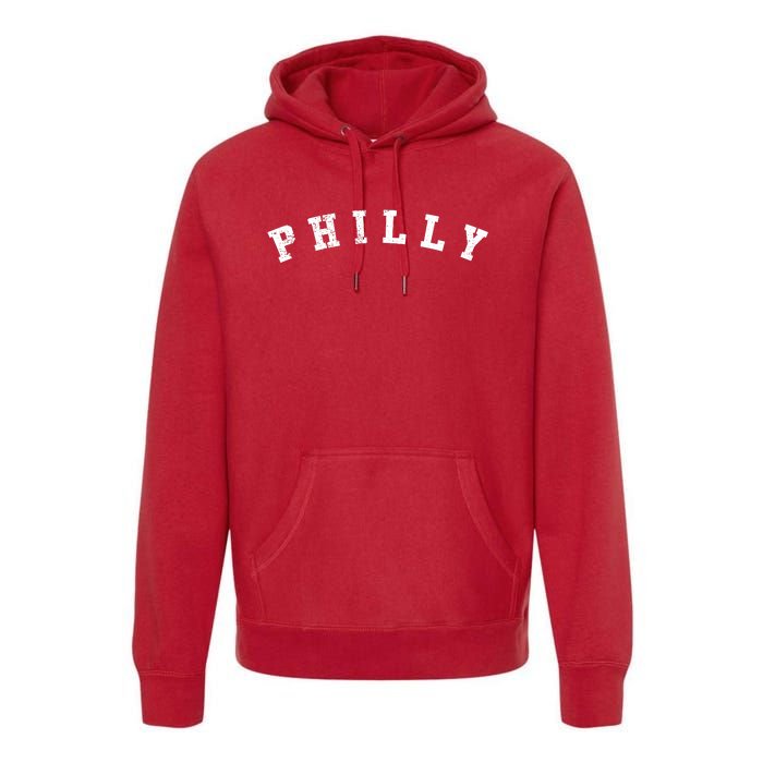 Vintage Philadelphia Distressed Premium Hoodie