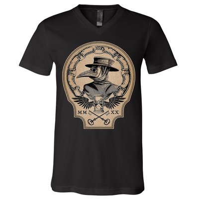 Vintage Plague Doctor V-Neck T-Shirt