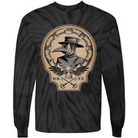 Vintage Plague Doctor Tie-Dye Long Sleeve Shirt