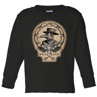 Vintage Plague Doctor Toddler Long Sleeve Shirt