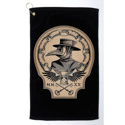 Vintage Plague Doctor Golf Towel