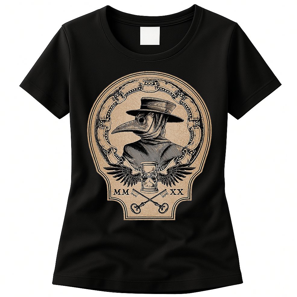 Vintage Plague Doctor Womens T-Shirt