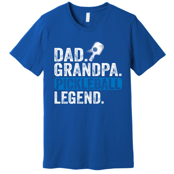 Vintage Pickleball Dad Grandpa Pickleball Legend Fathers Day Gift Premium T-Shirt