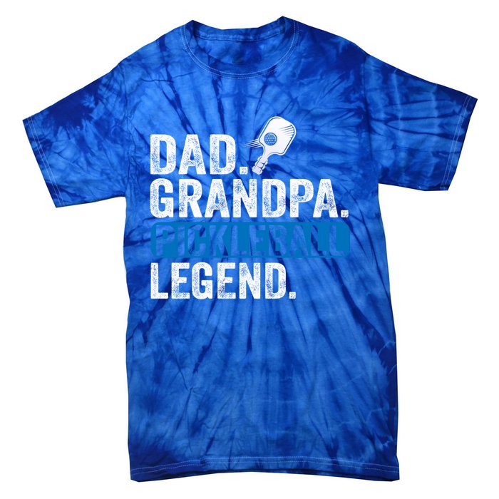 Vintage Pickleball Dad Grandpa Pickleball Legend Fathers Day Gift Tie-Dye T-Shirt