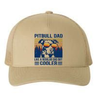 Vintage Pitbull Dad Like A Regular Dad But Cooler Funny Gift Yupoong Adult 5-Panel Trucker Hat