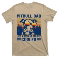 Vintage Pitbull Dad Like A Regular Dad But Cooler Funny Gift T-Shirt