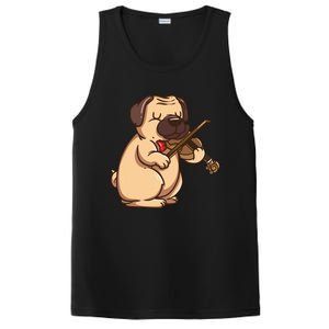 Violinist Pug Dog Violin Viola Player Music Lover Gift Girl PosiCharge Competitor Tank