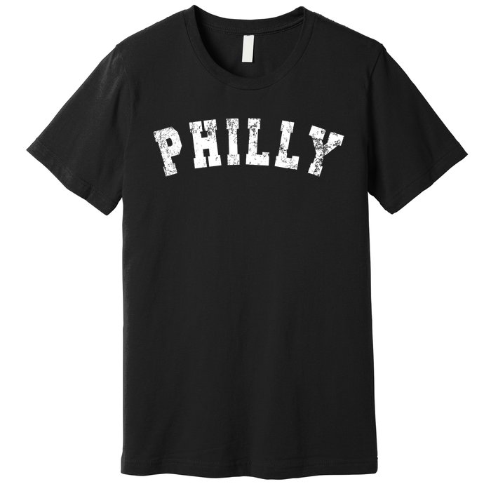 Vintage Philadelphia Distressed Font Philly Premium T-Shirt