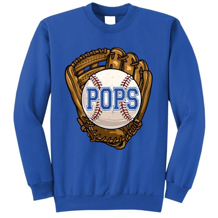 Vintage Pops Dad Funny Baseball Lover Fathers Day Great Gift Sweatshirt