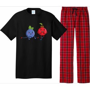 Veggie Power Dancing Berries Funny Berries Berries Gift Pajama Set