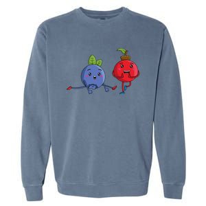 Veggie Power Dancing Berries Funny Berries Berries Gift Garment-Dyed Sweatshirt