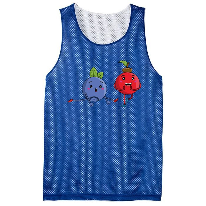 Veggie Power Dancing Berries Funny Berries Berries Gift Mesh Reversible Basketball Jersey Tank