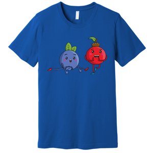 Veggie Power Dancing Berries Funny Berries Berries Gift Premium T-Shirt