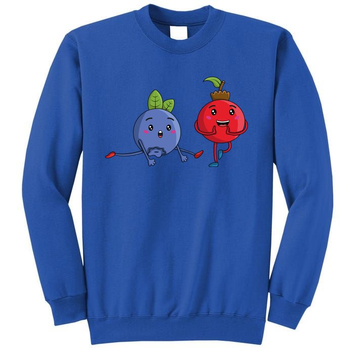 Veggie Power Dancing Berries Funny Berries Berries Gift Tall Sweatshirt