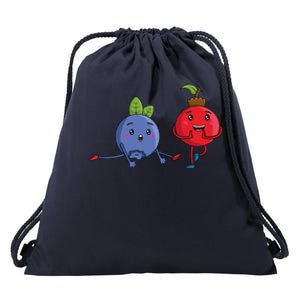 Veggie Power Dancing Berries Funny Berries Berries Gift Drawstring Bag