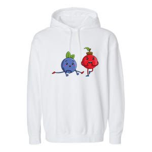 Veggie Power Dancing Berries Funny Berries Berries Gift Garment-Dyed Fleece Hoodie