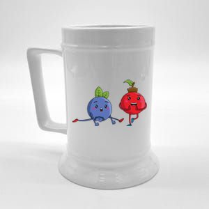 Veggie Power Dancing Berries Funny Berries Berries Gift Beer Stein