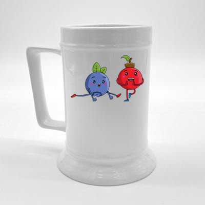 Veggie Power Dancing Berries Funny Berries Berries Gift Beer Stein