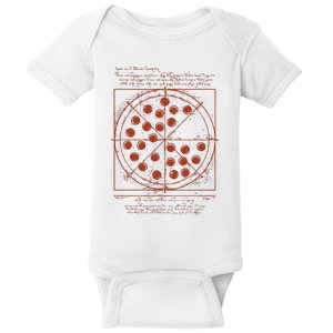 Vitruvian Pizza Da Vinci Funny Movie Reference Baby Bodysuit