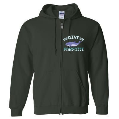 Vaquita Porpoise Dolphin Marine Biologist Full Zip Hoodie