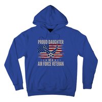 Vintage Proud Daughter Of A Air Force Veteran American Flag Gift Hoodie