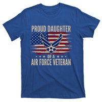 Vintage Proud Daughter Of A Air Force Veteran American Flag Gift T-Shirt