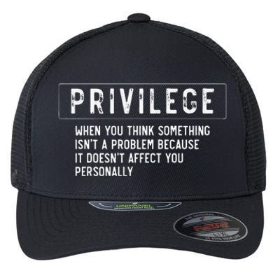 vintage Privilege Definition Civil Rights Equality Flexfit Unipanel Trucker Cap