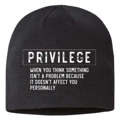 vintage Privilege Definition Civil Rights Equality Sustainable Beanie