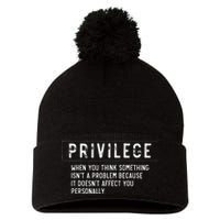 vintage Privilege Definition Civil Rights Equality Pom Pom 12in Knit Beanie