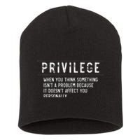 vintage Privilege Definition Civil Rights Equality Short Acrylic Beanie