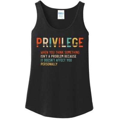 vintage Privilege Definition Civil Rights Equality Ladies Essential Tank