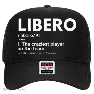 Volleyball Players Defensive Specialist Libero High Crown Mesh Back Trucker Hat