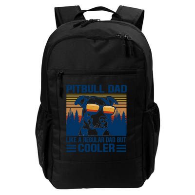 Vintage Pitbull Dad Like A Regular Dad But Cooler Funny Gift Backpack
