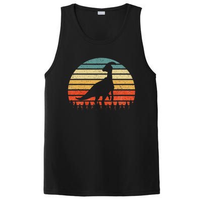 Vintage Parasaurolophus Dinosaurus Sunset Retro PosiCharge Competitor Tank