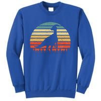 Vintage Parasaurolophus Dinosaurus Sunset Retro Sweatshirt