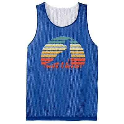 Vintage Parasaurolophus Dinosaurus Sunset Retro Mesh Reversible Basketball Jersey Tank