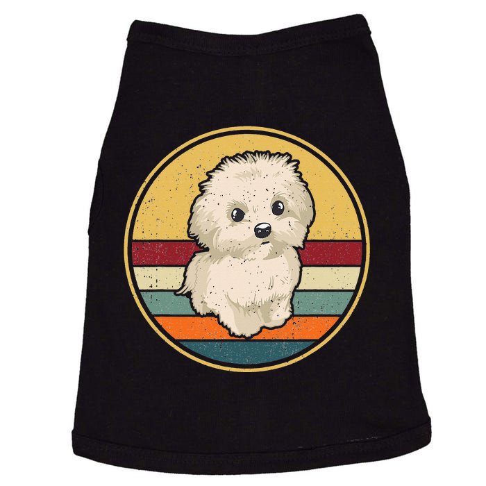 Vintage Puppy Dog Mom Dad Retro Maltese Terrier Dog Doggie Tank