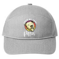 Vintage Pitbull Dog Show Me Your Pitties Funny Pitbull Dog Premium Shirt 7-Panel Snapback Hat