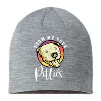 Vintage Pitbull Dog Show Me Your Pitties Funny Pitbull Dog Premium Shirt Sustainable Beanie