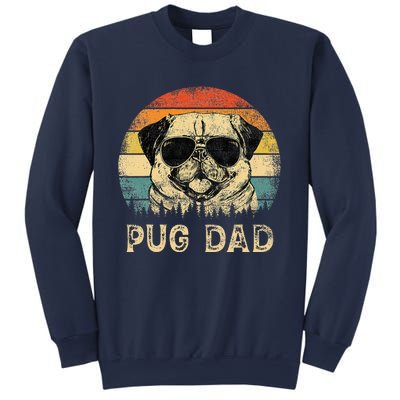 Vintage Pug Dad Dog Lovers FatherS Day Sweatshirt