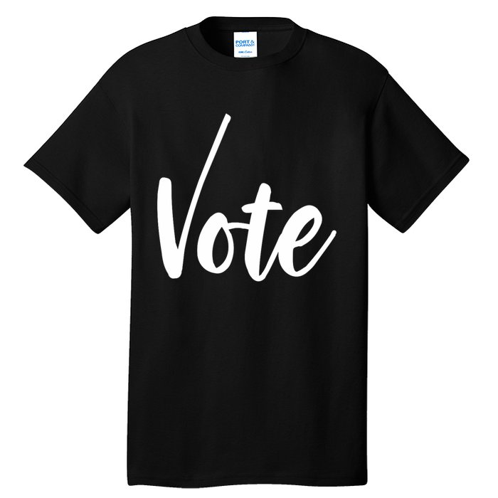 Vote Political Election November Check Mark Tall T-Shirt